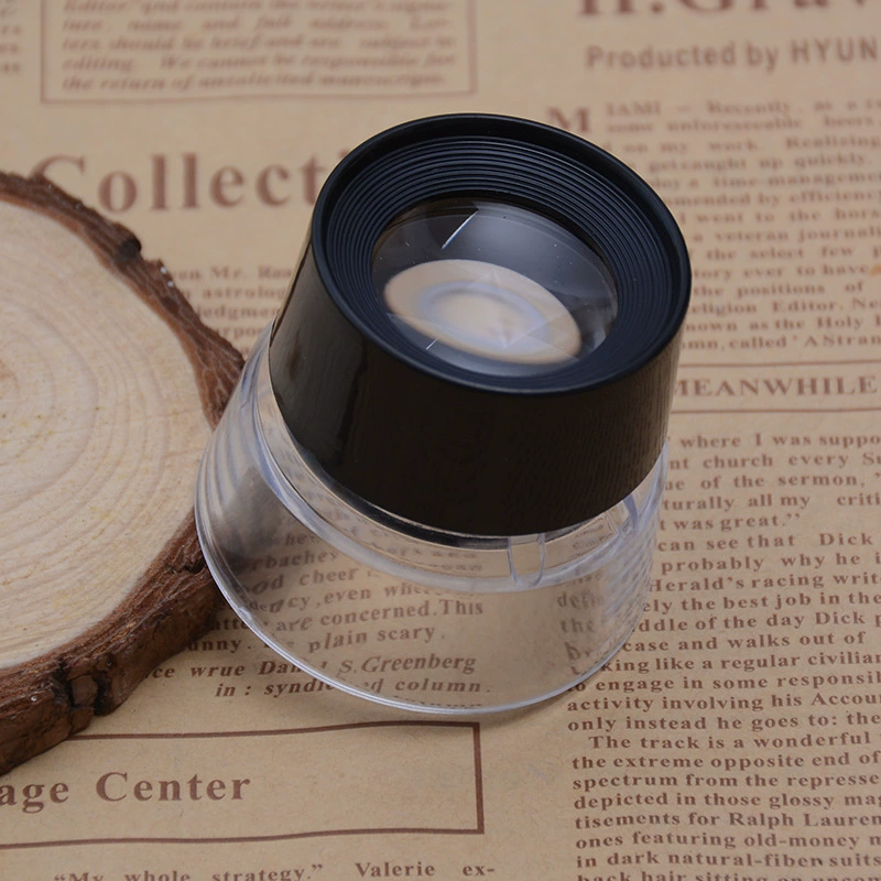 АБС-пластик акриловые линзы Мини Портативный цилиндр 10 раз Чтение лупы 17136 оптический инструмент оптом