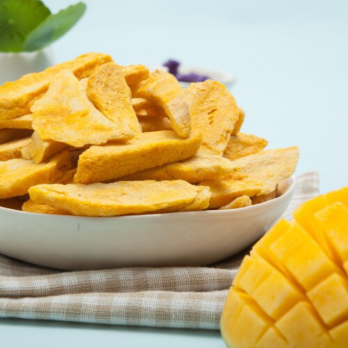 Freeze-dried mango slices, dried mango manufacturers, bulk wholesale, net weight, freeze-dried dried fruit snacks, wholesale