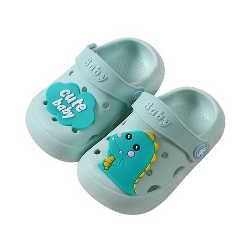 Children's Croc Shoes Baotou Infant Boys and Girls Baby Slippers Children's Slippers Summer Indoor Non-Slip Soft Bottom Slippers