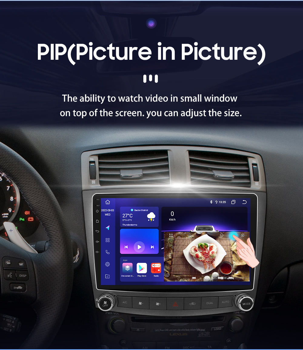 Cross-border Android navigation is suitable for 06-12 Lexus IS250 central control large screen car navigation all-in-one