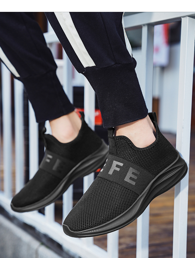 Scarpe da lavoro da uomo Scarpe da tennis Scarpe da ginnastica Rete sintetica Assorbimento degli urti Calzature versatili e traspiranti_voghion.com