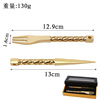 Golden fork with accessories, gift box, pack, suitable for import, 2 in 1