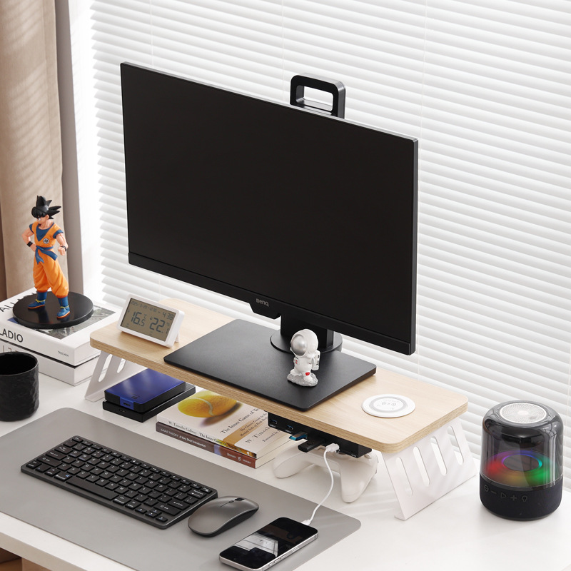 로그 컬러 화이트 다리 USB3.0+ 무선 충전 [길이 60 폭 20] 탄소강 경사 다리