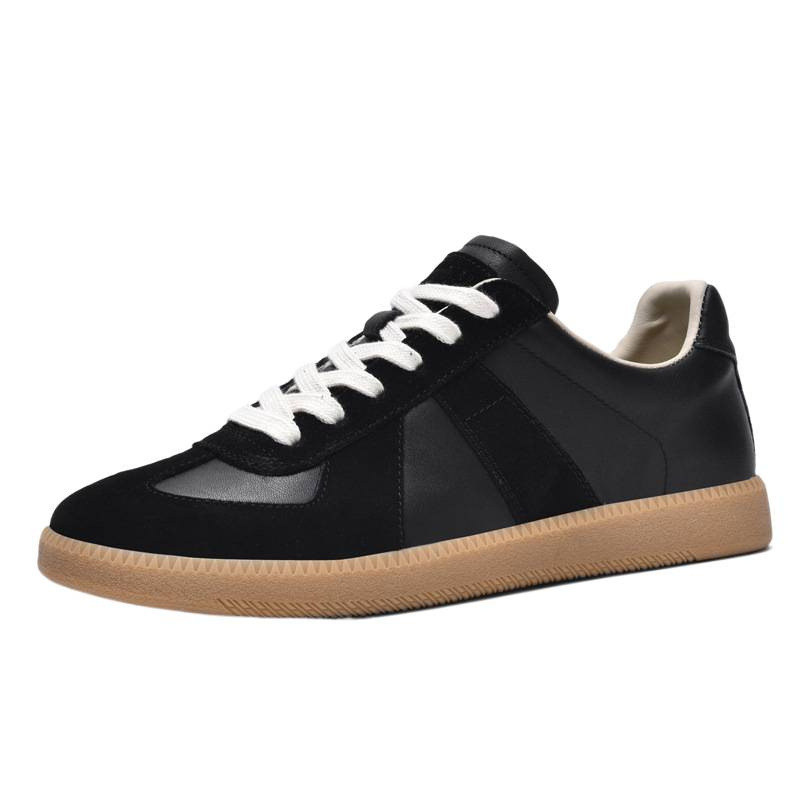 Zapatos de hombre 2026 nuevos zapatos de skate para hombres zapatos casuales de nicho retro zapatos de cuero de cabeza zapatos blancos de moda zapatos de entrenamiento