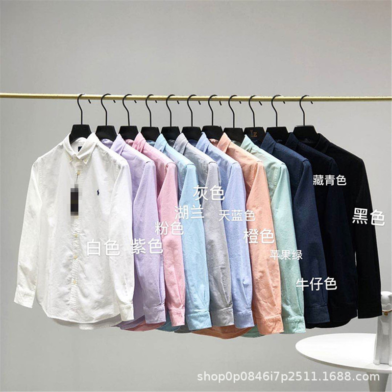 Spring, Summer, Autumn and Winter Seasons New Business Men's Shirts 80 Count Cotton Embroidered Logo Shirts for Men