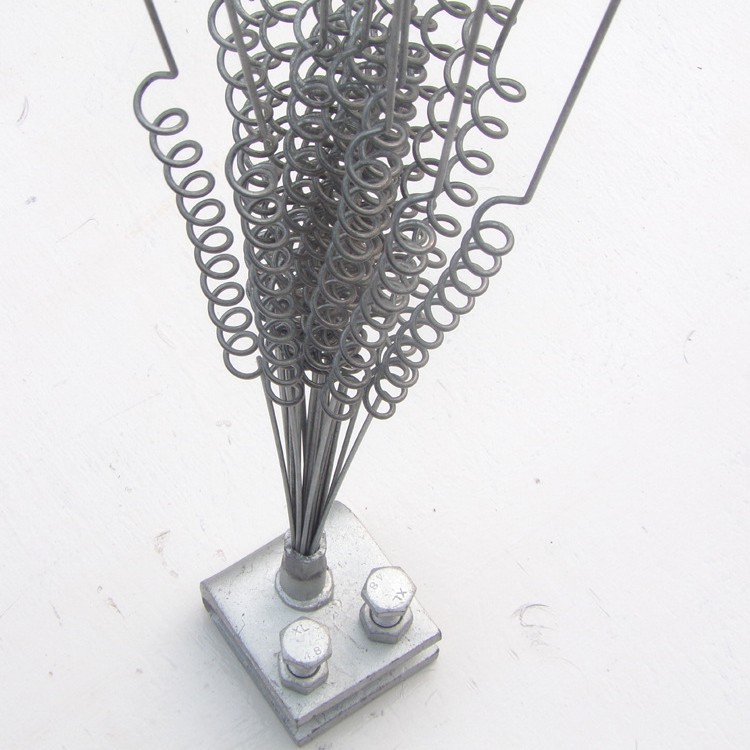 螺旋式电力防护金具 现货 防鸟刺 伞形 不锈钢型驱鸟器