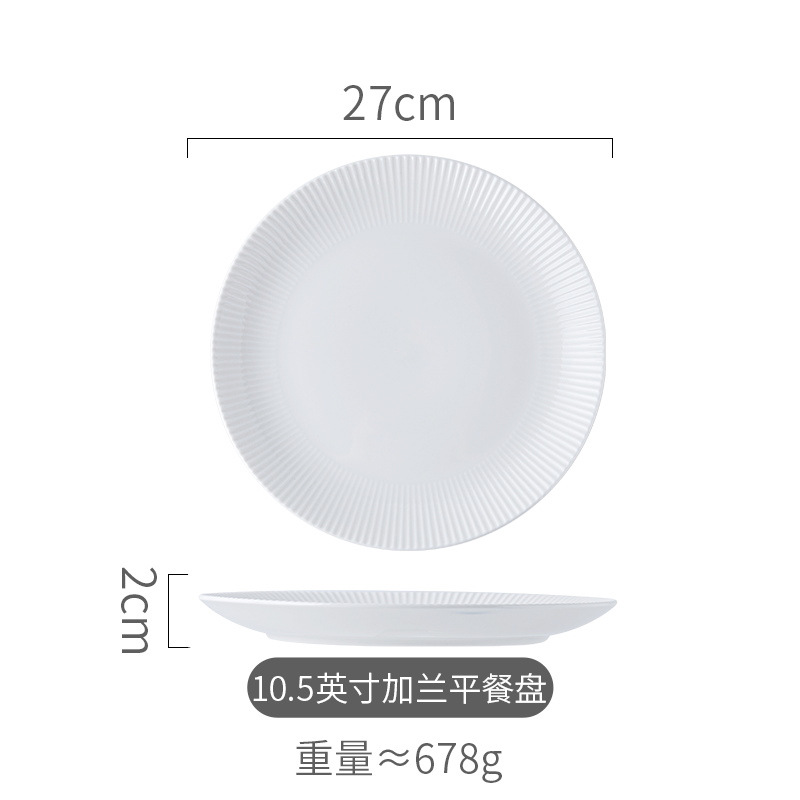 10.5 인치 플랫 플레이트