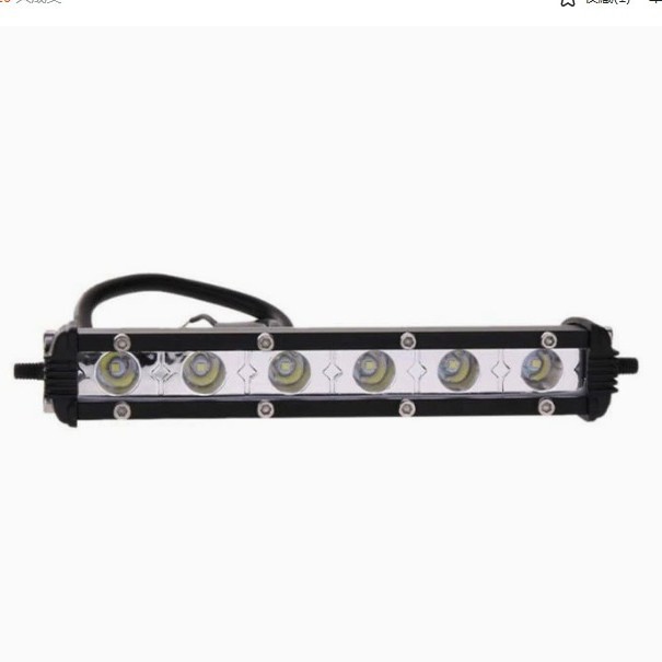 18W una sola fila LED lámpara de lámpara de trabajo motocicleta todoterreno foco de iluminación lámpara auxiliar