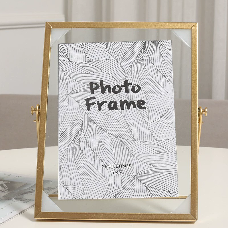 Creative metal three dimensional photo frame, glass sample, wholesale, volume geometry