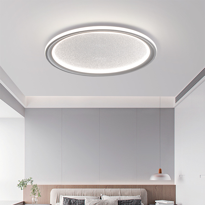 Luz de dormitorio moderna y simple lámpara de dormitorio principal ultra delgada para proteger los ojos en 2025 nueva lámpara de techo luminaria de habitación