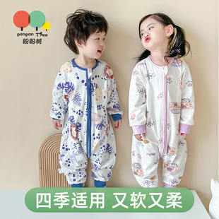 Baby leg sleeping bag spring and autumn and winter children's pajamas boys and girls baby sleeping bag children kick-proof four seasons factory clearance