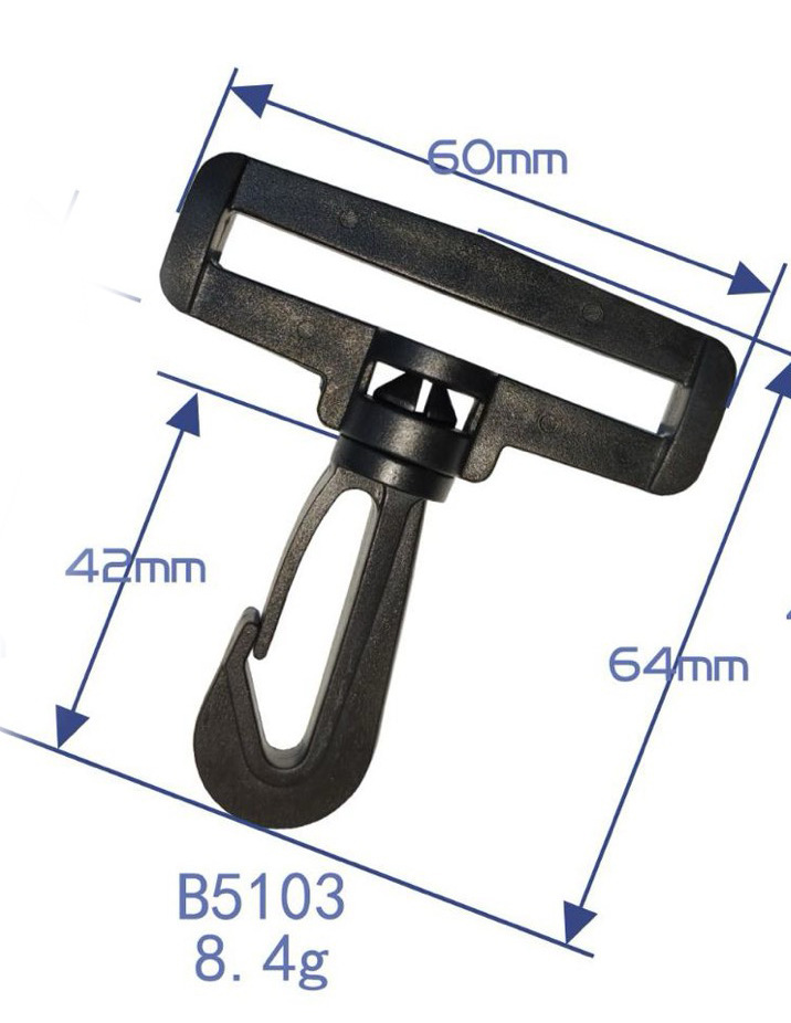 El fabricante tiene en stock accesorios para equipaje, clips de plástico para perros, ganchos giratorios, ganchos para correas de hombro, ganchos para mochilas. image 18