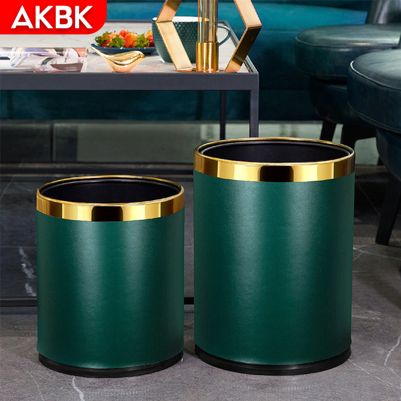 Trash can for home living room creative kitchen bathroom toilet bedroom cute large Nordic style Ins light luxury