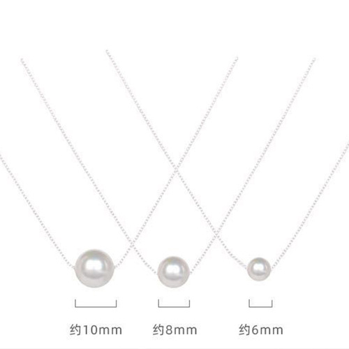Japanese and Korean Popular Necklace Imitation Pearl Clavicle Chain for Women Simple Elegance Necklace Instagram Cool Style Necklace for Women