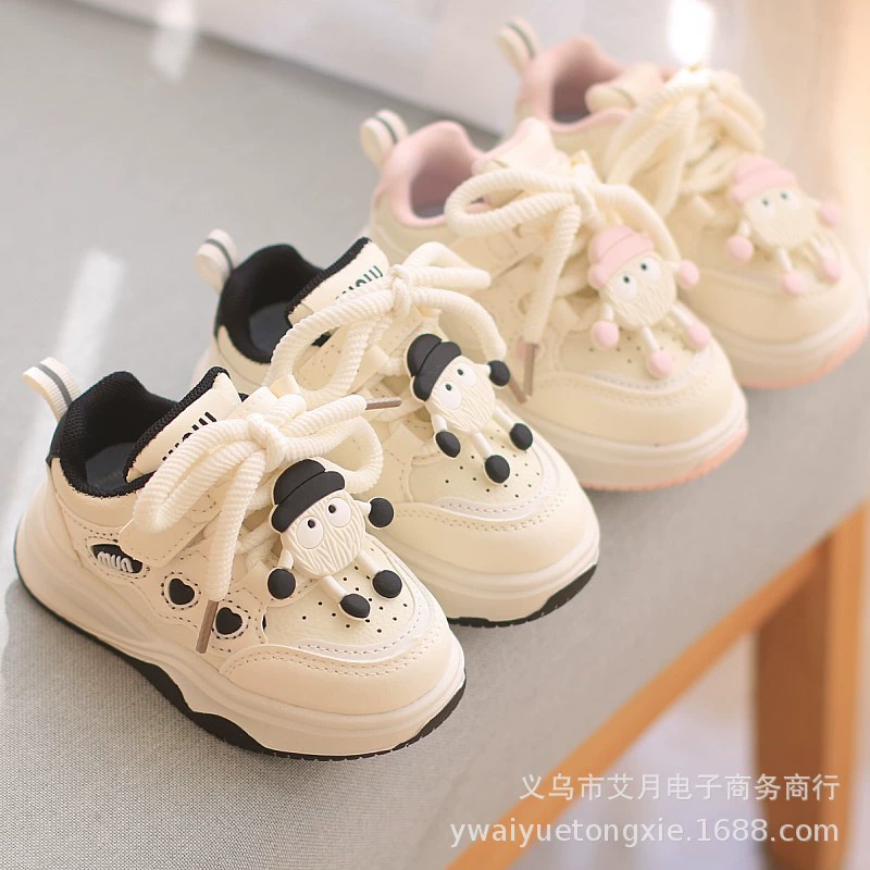 Детская обувь Весна и Осень Новый мальчик Детская обувь для девочек повседневная доска обувь мягкая подошва дышащая спортивная ходка обувь