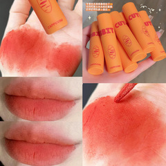 Cappuvini胡蘿蔔唇釉 絲絨柔霧啞光易上色持久不易沾杯學生口紅