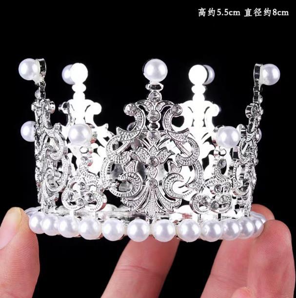 Fábrica directa transfronteriza corona de cabeza de cumpleaños torta de decoración ramo de flores decoración de novia corona de cabeza reina vestido de cumpleaños