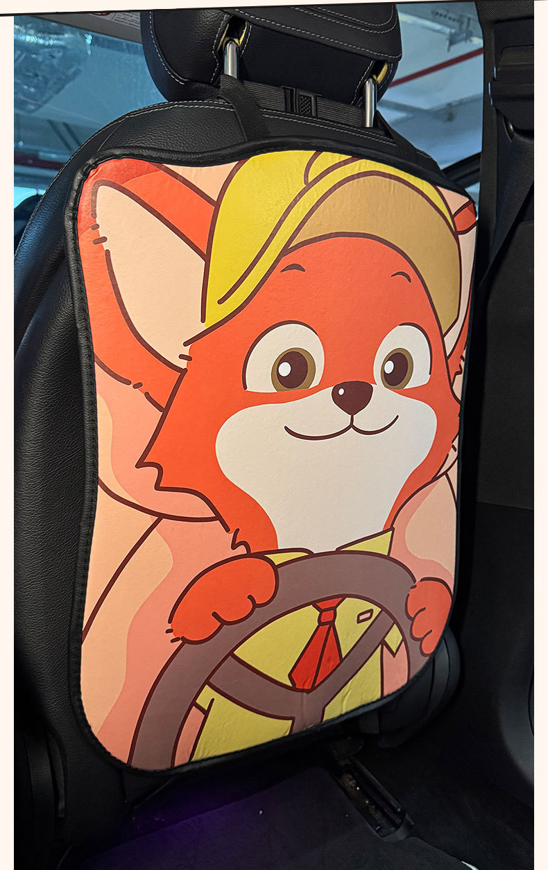 Zootopia Car Anti-Kick Pad Universal Rear Seat Backrest Anti-Dirt Protective Pad Car Rear Seat Protection Pad