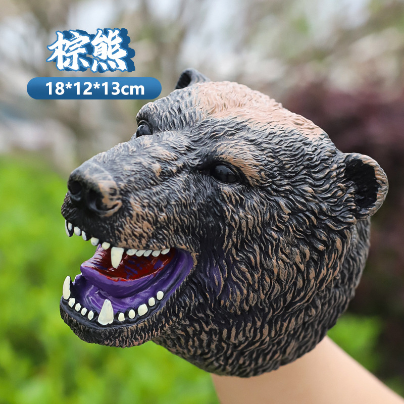 Brown bear hand puppet (adult size)