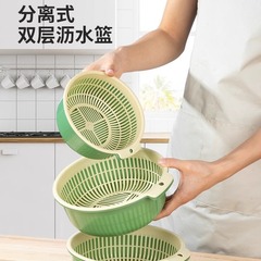 厚い二重の野菜を洗うたらいの水たまりの家庭用の台所の水洗いの果物の皿の客間は野菜かごを濾過して野菜のかごを洗います。