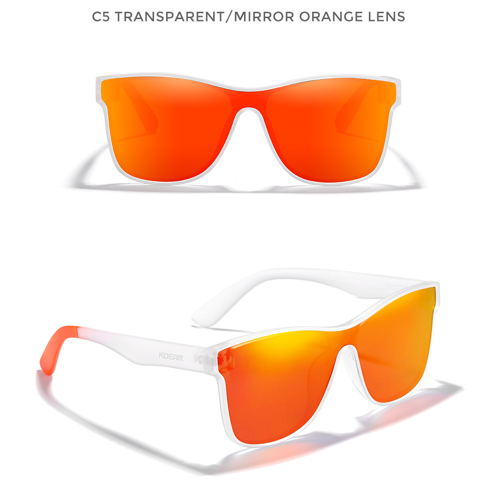 One-piece Lens Sunglasses HD Polarized Outdoor Athletic Glasses