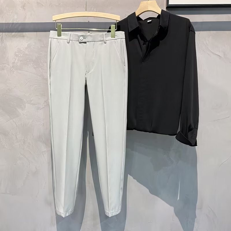 Herren Freizeithose Mit Geradem Schnitt Für Stilvolle Outfits_voghion.com