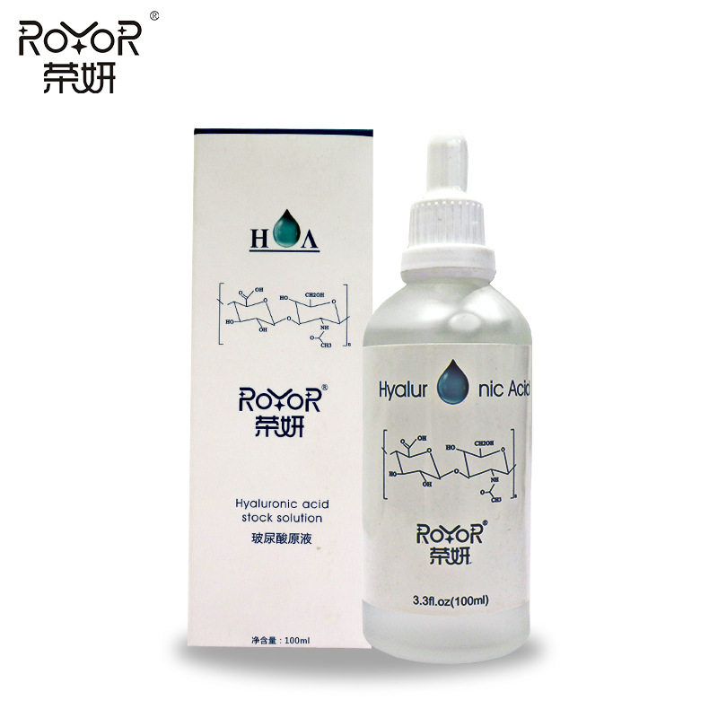Rongyan Hyaluronic Acid Original Liquid Hydrating Moisturizing Essence Facial Care Moisturizing Skin Care Products Rejuvenating Firming Essence Water