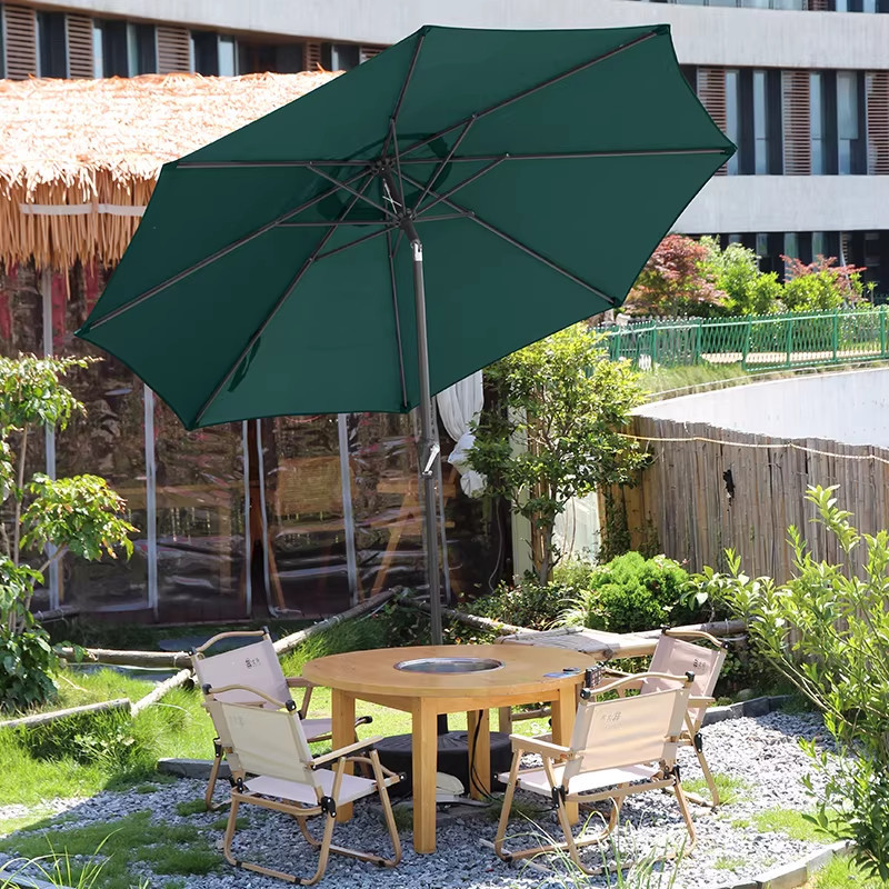 Sombrilla de Protección Solar para Exteriores, Parasol Grande para Publicidad, Sombrilla de Centro para Puestos, Sombrilla Impermeable para Patio, Sombrilla Romana para Balcón