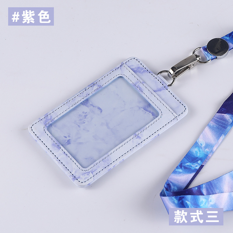 Jinbeisi tarjeta de trabajo Tarjeta de insignia titular cordón tarjeta de trabajo bancaria Tarjeta de insignia titular de la tarjeta etiqueta cubierta de cuero titular de la tarjeta de fábrica