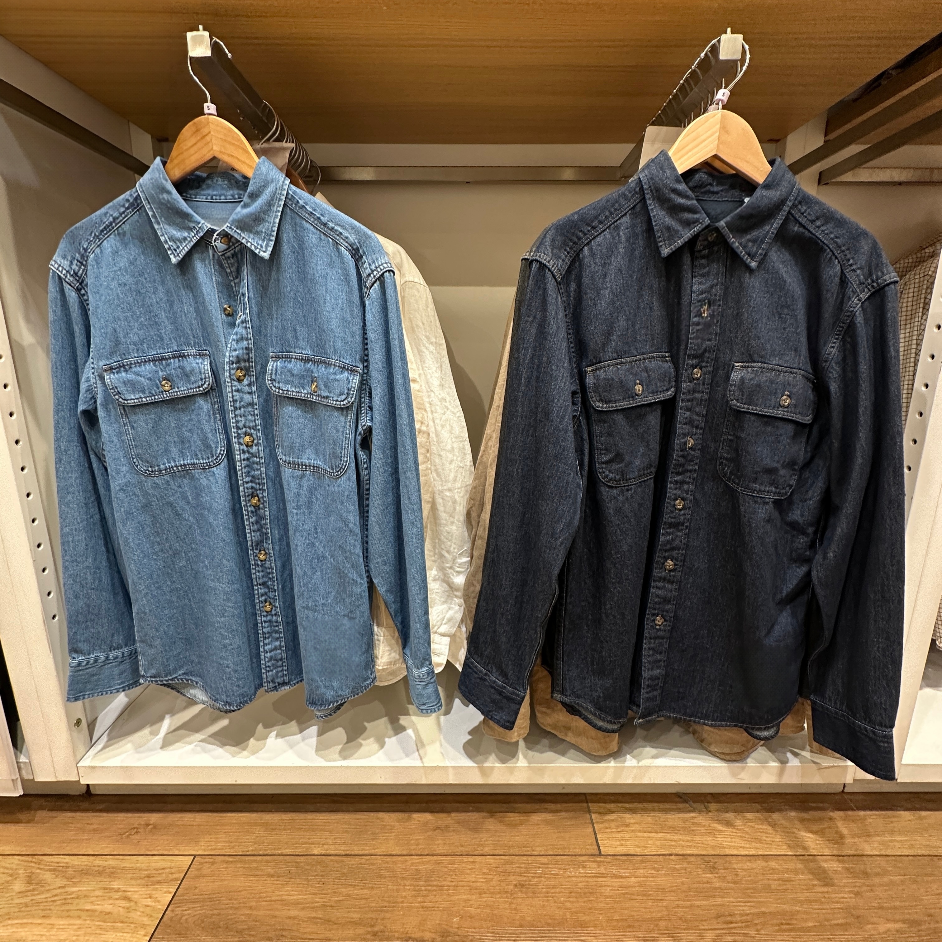 牛仔衬衫/水洗产品/长袖外套男装女装合作款/衬衣486612 484245