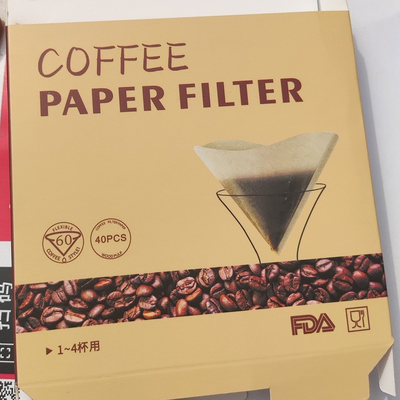 ログパルプ V 字型コーヒーフィルターペーパー V60 フィルターカップコーヒードリップ濾紙既製コーヒーフィルターボックス手醸造|undefined