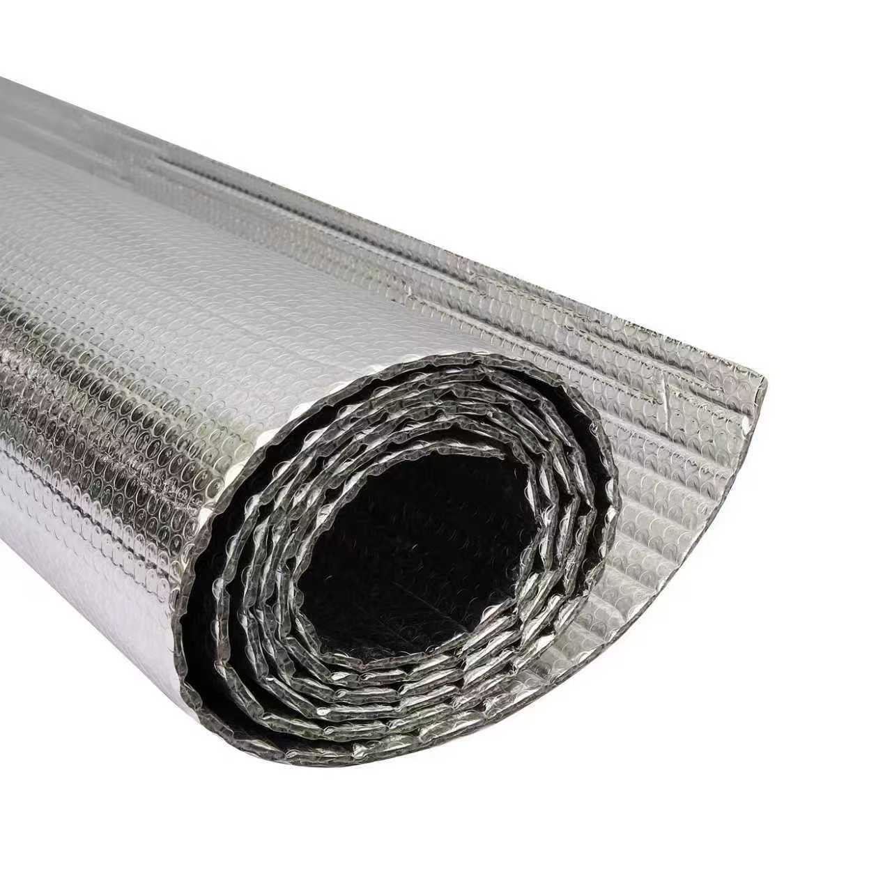 屋顶保温隔热板房顶隔热材料阳光房遮阳布双面镀铝隔热气泡膜铝箔