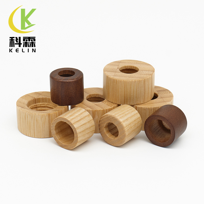 木製香水アロマ木製蓋木製ガラス瓶蓋木製工芸品カスタムスポイト精油瓶竹木蓋|undefined