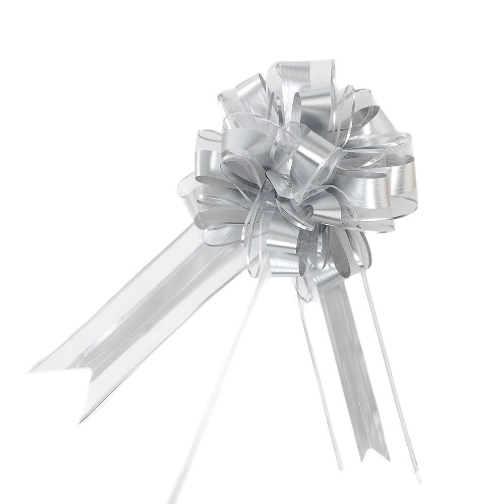 Transfronterizo tamaño extra 6.4 mate alargado tela de nieve dibujo de flores de boda cesta de frutas abierta decoración esférica dibujo de flores cinta