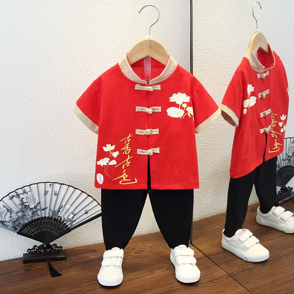 Antique suit red