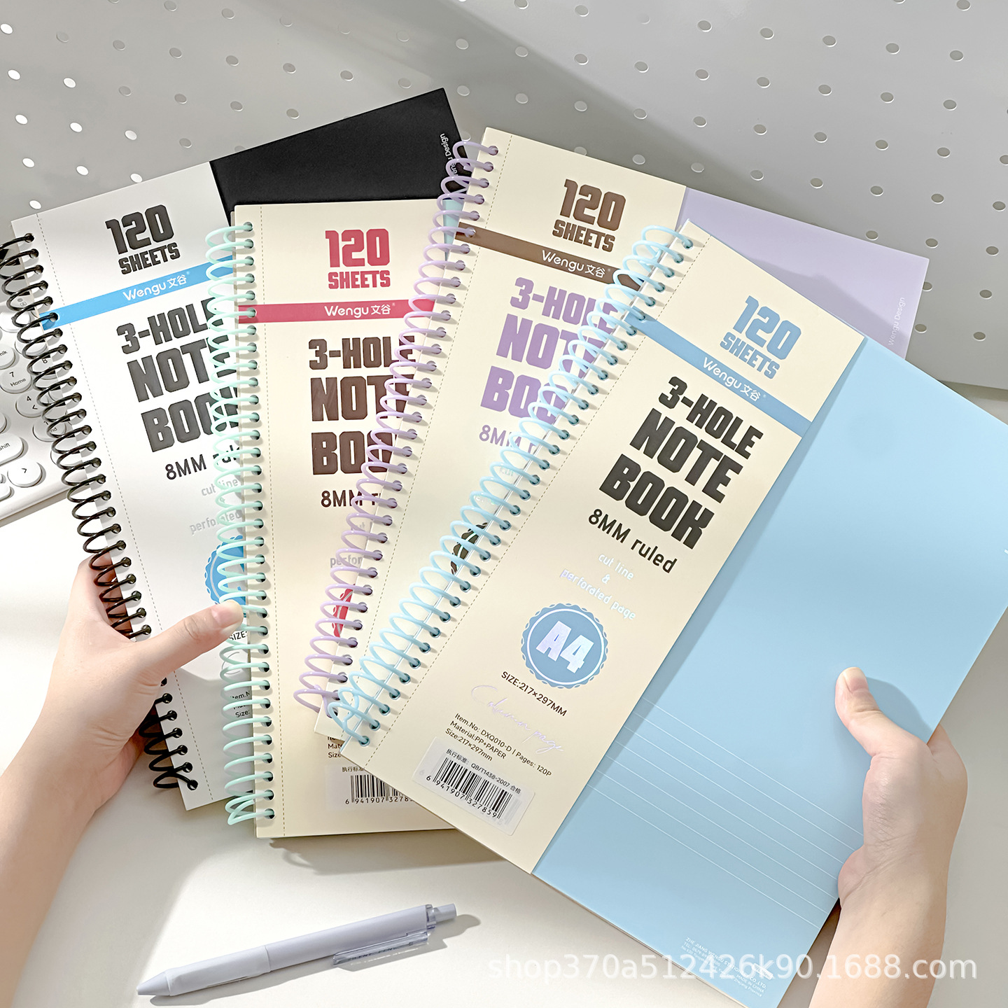 Bengo A4 engrosado cuaderno de bobina de escuela secundaria cuaderno de notas cuaderno de ejercicios de línea horizontal cuaderno de estudiantes universitarios image 3