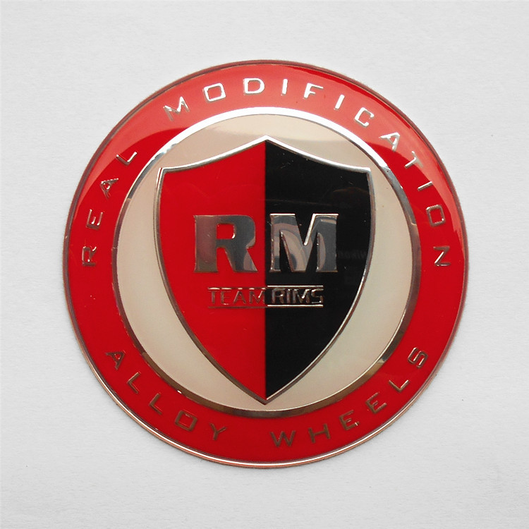 Fabrica directa de 65mm rueda de automóvil etiqueta de automóvil etiqueta de decoración etiqueta de automóvil de metal etiqueta etiqueta de modificación del volante image 30
