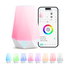 カスタマイズ可能な新製品予熱投資パッケージ菱形ホワイトノイズ睡眠補助具APP連動カラー照明睡眠補助具