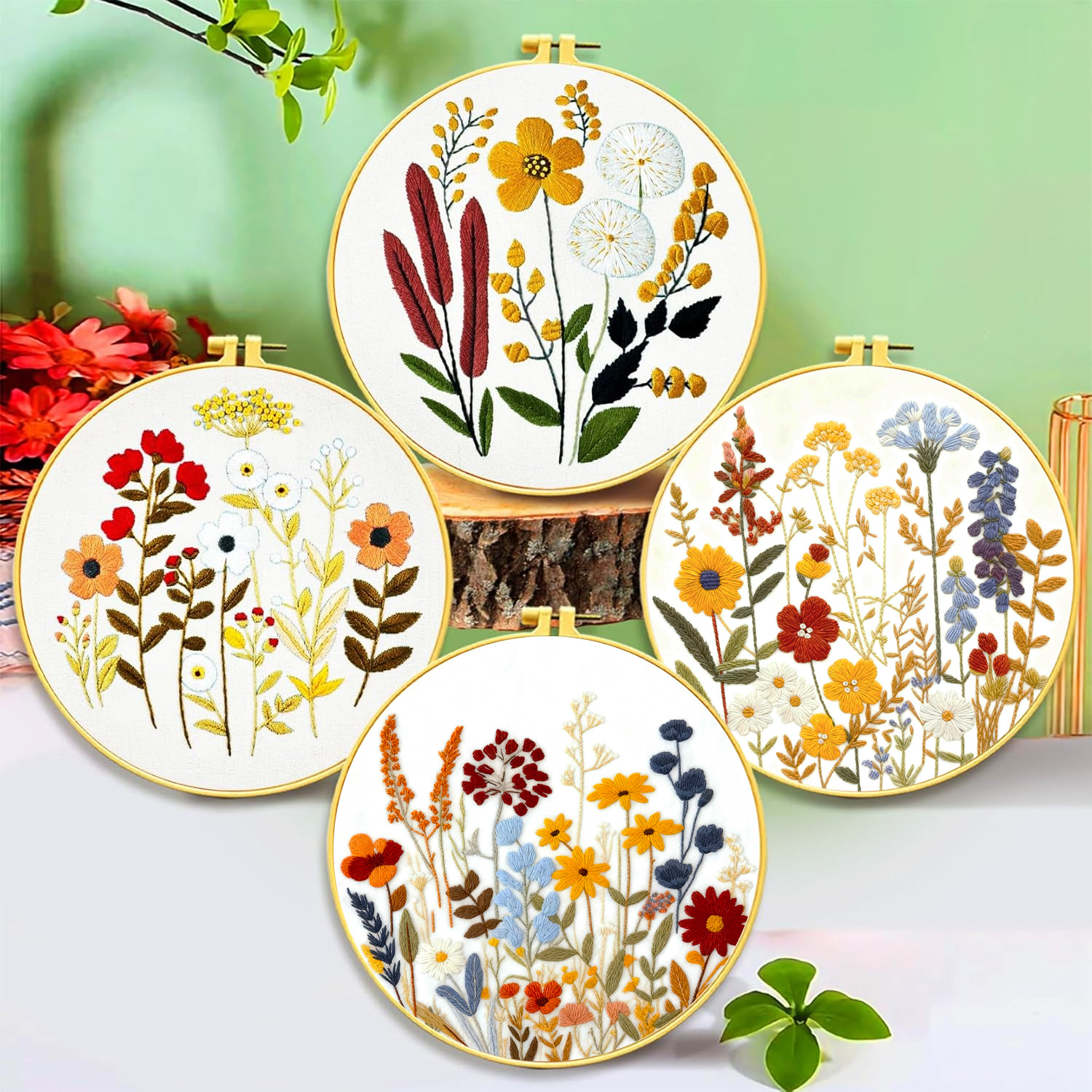 Transfronterizos Mona Lisa Real Kit de bordado flores y plantas bordado paquete de materiales principiantes al por mayor