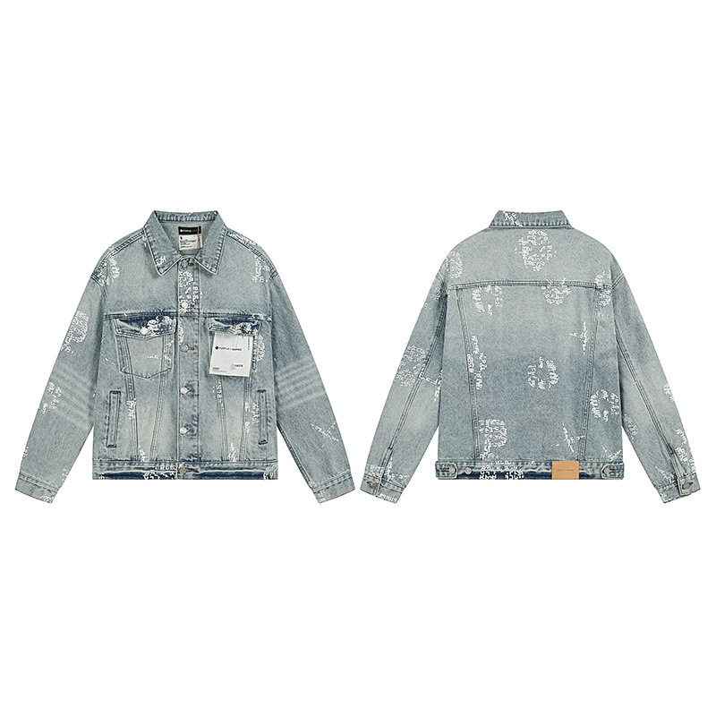 Marca de moda para hombres y mujeres 2025 nuevo verano nuevo estilo pantalones cortos de mezclilla de diamantes calientes rotos pantalones cortos retro de calle de todo fósforo rectos