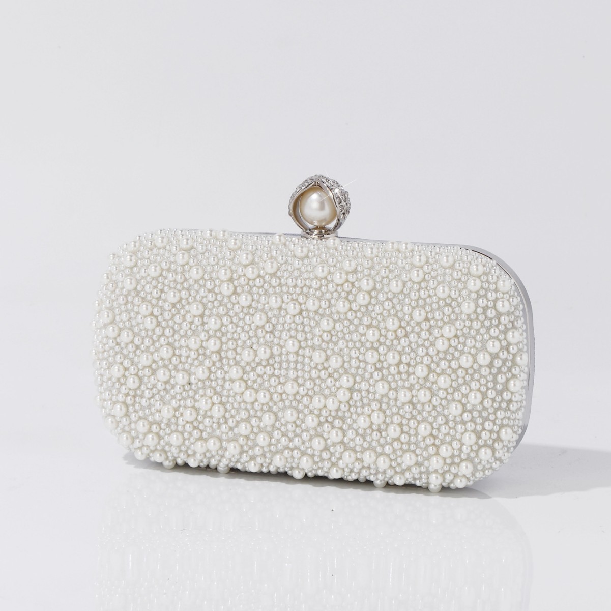Cross-Border Hot Sale Vintage Pearl Evening Bag, New Beaded Clutch For Cheongsam, Party & Formal Occasions - Thumbnail 2