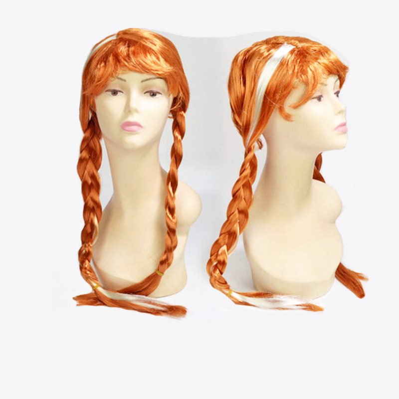 Peluca de Halloween Accesorios de ropa de princesa Accesorios de pettiskirt de princesa Peluca de princesa Entrega de una pieza