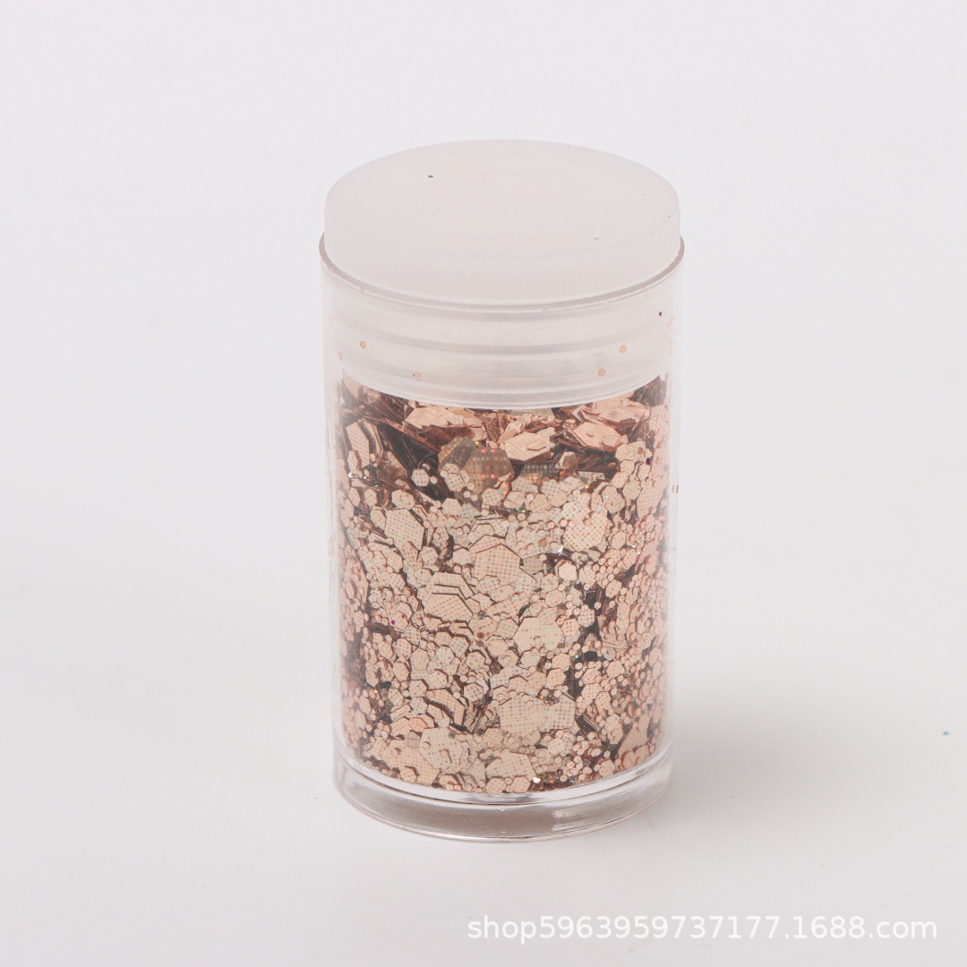Mayorista 5g / botella resistente a altas temperaturas polvo de cebolla dorada polvo brillante brillante joyería de uñas hecha a mano DIY material especial