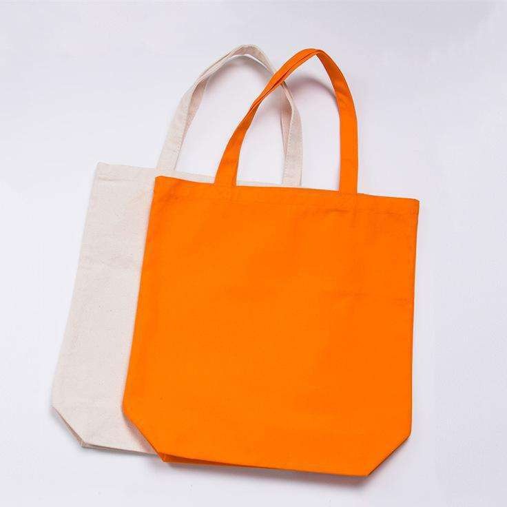 制定新款学生培训班单肩购物手提袋现货广告棉布袋批发平口帆布袋