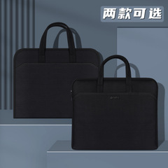 Laptop Bag for Men, Business Briefcase, Large Capacity, Canvas, New Office Meeting Bag, Logo Printing Available