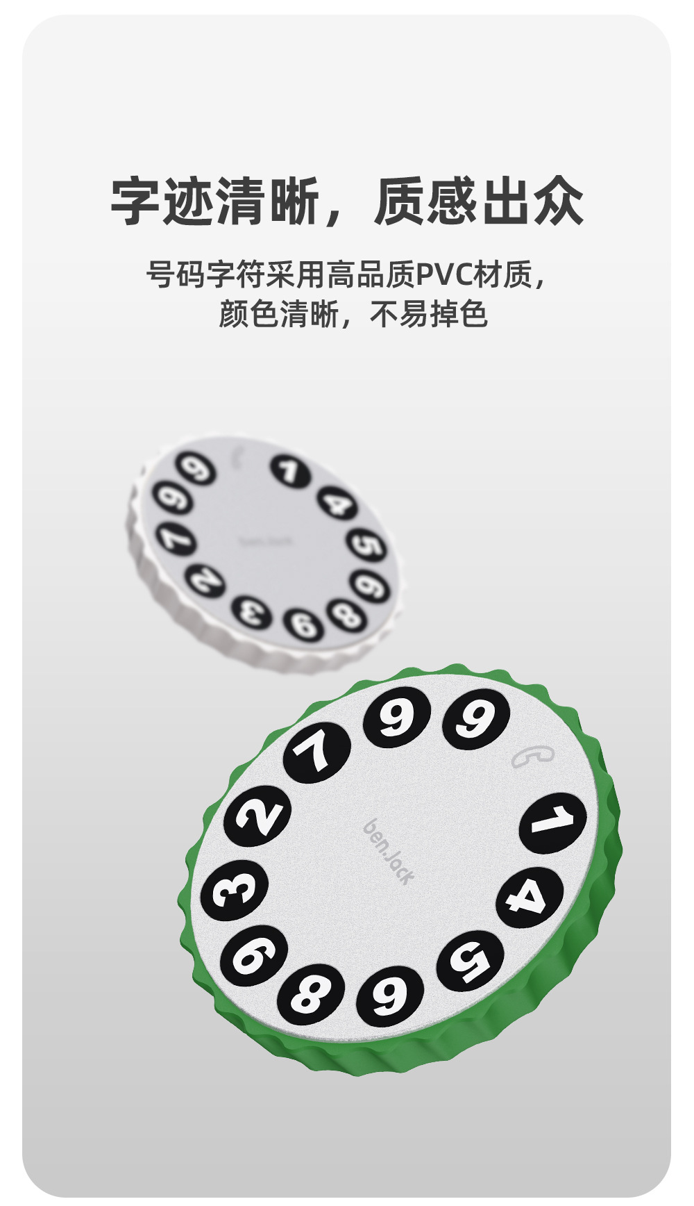 Temporary Parking Sign with Mobile Phone Number for Moving the Car, Featuring a High-End Design in the Shape of a Beer Bottle Cap
