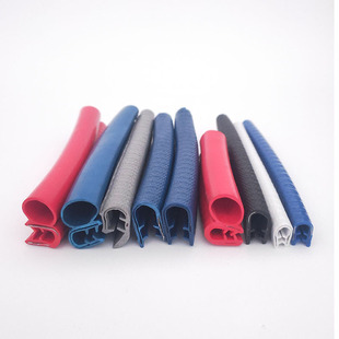 Card 18-20mm blue self-card edging strip U-shaped glass sheet metal with keel sealing strip stainless steel anti-scratch