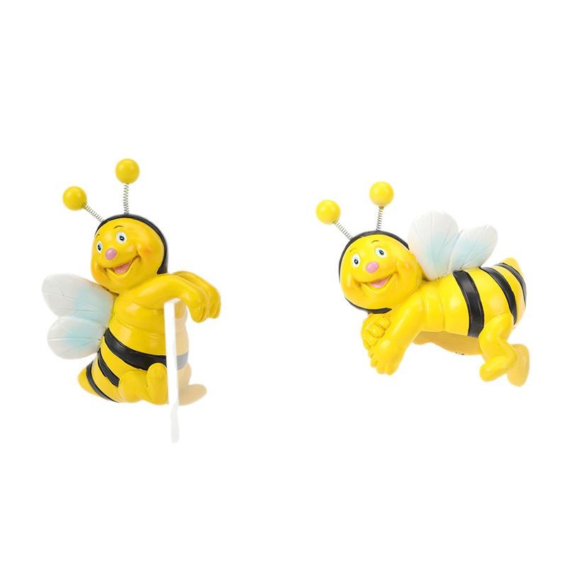 Cross-border encantador dos abejas pequeñas ornamentos vasijas de flores colgantes de resina colgantes creativos regalos de decoración