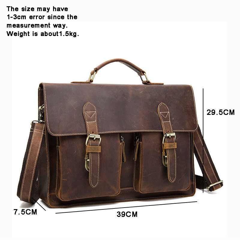 Túi đeo chéo nam da thật da ngựa điên phong cách retro, túi đeo vai đựng vừa máy tính bảng 8 inch — 1323 màu nâu, 1323cà phê, 6097 cà phê đen, 6097 màu nâu chi tiết 24