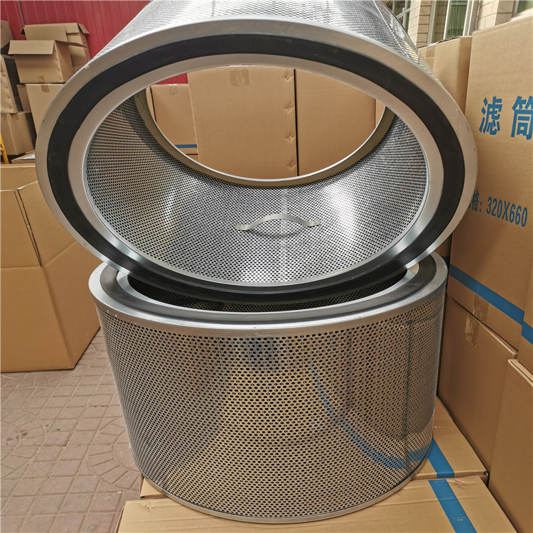 供应470*500滤芯 罗茨风机进气口除尘滤芯 厂家折叠不锈钢滤筒A